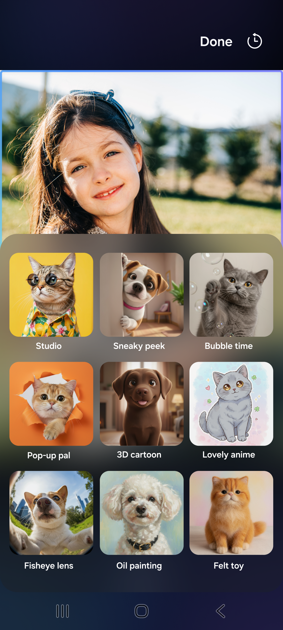 Pet portrait styles